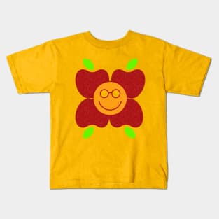 Super Cute Glasses Fruit Flower Kids T-Shirt